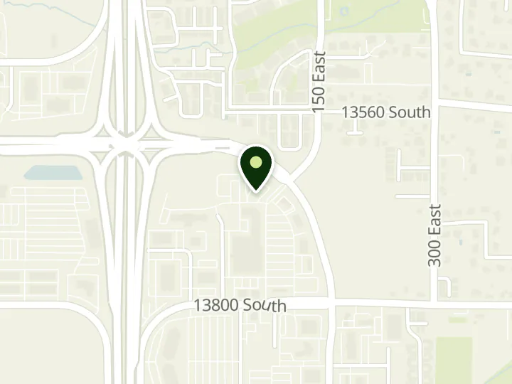 Map of the streets around Chase, Bangerter Crossing, at 145 E 13800 S, Draper, UT 84020