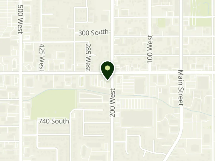 Map of the streets around Chase, Bountiful, at 510 S 200 W, Bountiful, UT 84010