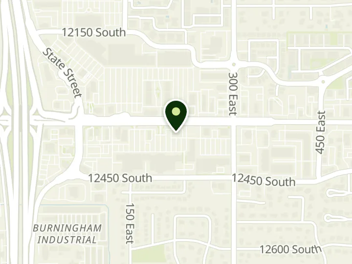 Map of the streets around Chase, Draper Crossing, at 252 E 12300 S, Draper, UT 84020