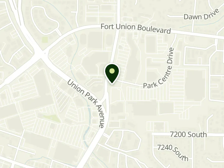 Map of the streets around Chase, Fort Union, at 7045 S 1300 E, Cottonwood Heights, UT 84047