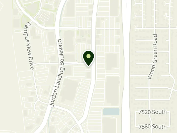 Map of the streets around Chase, Jordan Landing, at 7352 S Plaza Center Dr, West Jordan, UT 84084