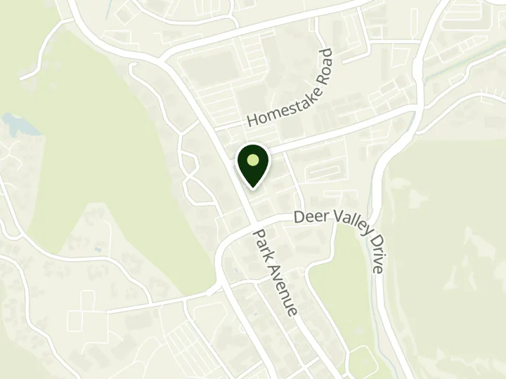 Map of the streets around Chase, Park City, at 1650 Park Ave, Park City, UT 84060