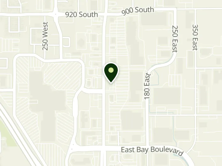 Map of the streets around Chase, Provo East Bay, at 1177 S University Ave, Provo, UT 84601