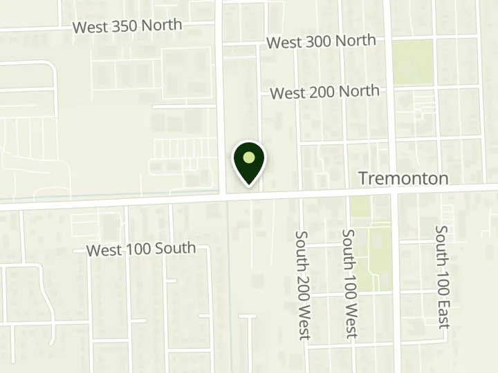 Map of the streets around D.L. Evans Bank, Tremonton, at 312 W Main St, Tremonton, UT 84337