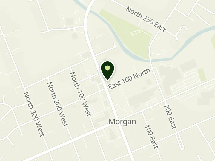 Map of the streets around First Community Bank Utah, Morgan, at 120 N State St, Morgan, UT 84050