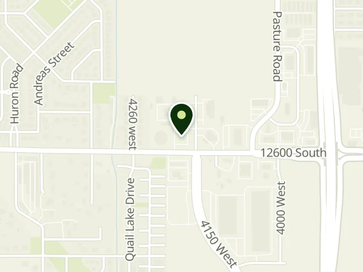 Map of the streets around First Utah Bank, Riverton Branch, at 4168 W 12600 S, Riverton, UT 84096