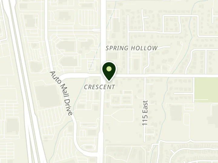 Map of the streets around First Utah Bank, Sandy Branch, at 11015 S State St, Sandy, UT 84070