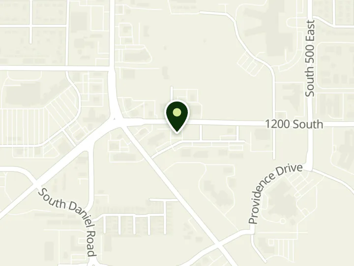 Map of the streets around Grand Valley Bank, Heber City Branch, at 191 E Gateway Dr, Heber City, UT 84032