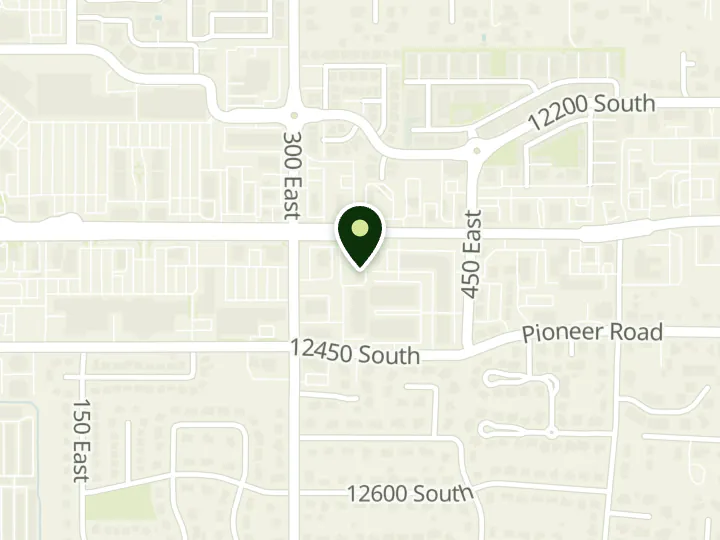 Map of the streets around KeyBank, Draper, at 348 E 12300 S, Draper, UT 84020
