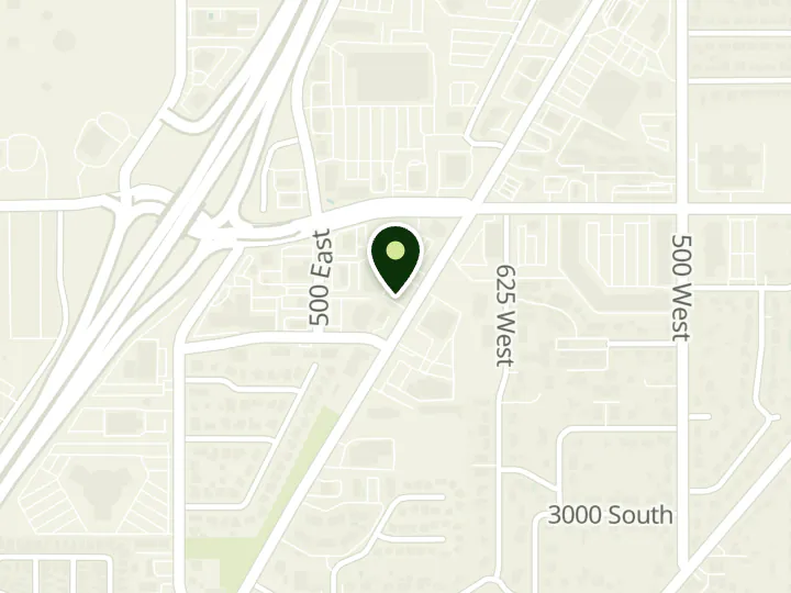 Map of the streets around KeyBank, South Davis, at 1065 N Highway 89, North Salt Lake City, UT 84054