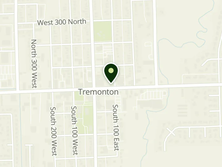 Map of the streets around KeyBank, Tremonton, at 57 E Main St, Tremonton, UT 84337