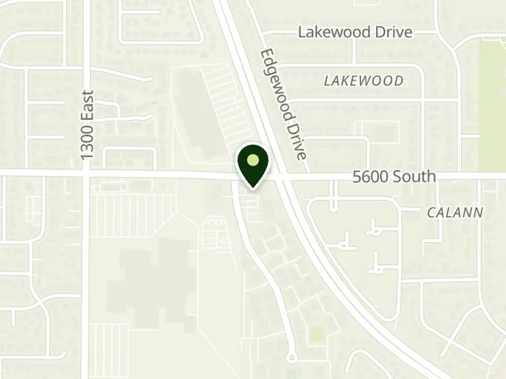 Map of the streets around KeyBank, Waterbury, at 5625 S Waterbury Way, Salt Lake City, UT 84121