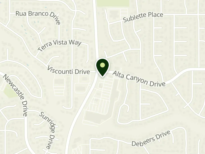 Map of the streets around KeyBank, Willow Creek, at 8625 S Highland Dr, Sandy, UT 84093