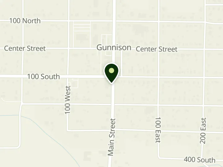 Map of the streets around State Bank of Southern Utah, Gunnison, at 122 S Main St, Gunnison, UT 84634