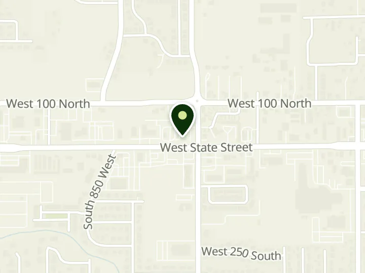 Map of the streets around State Bank of Southern Utah, Hurricane, at 720 W State St, Hurricane, UT 84737