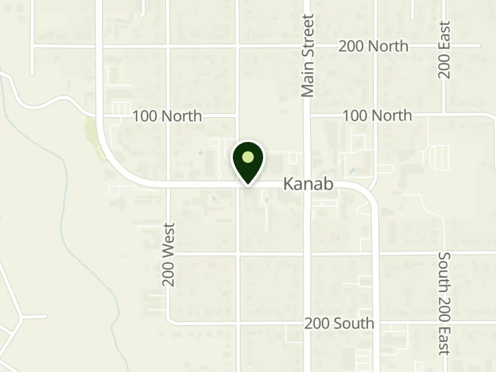 Map of the streets around State Bank of Southern Utah, Kanab, at 99 West Center Street, Kanab, UT 84741