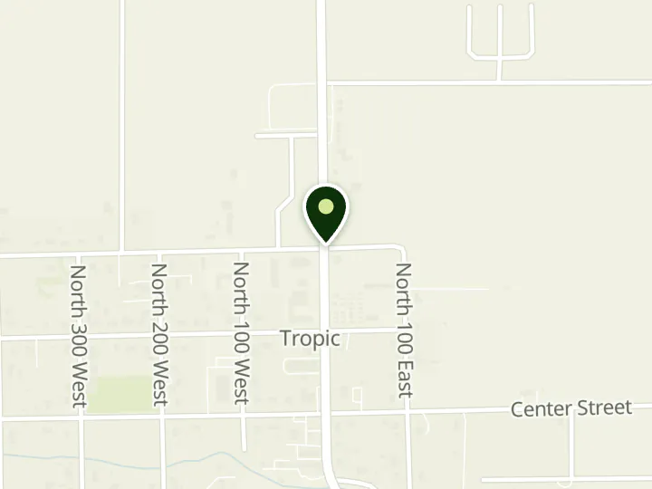 Map of the streets around State Bank of Southern Utah, Tropic, at 200 N Main St, Tropic, UT 84776