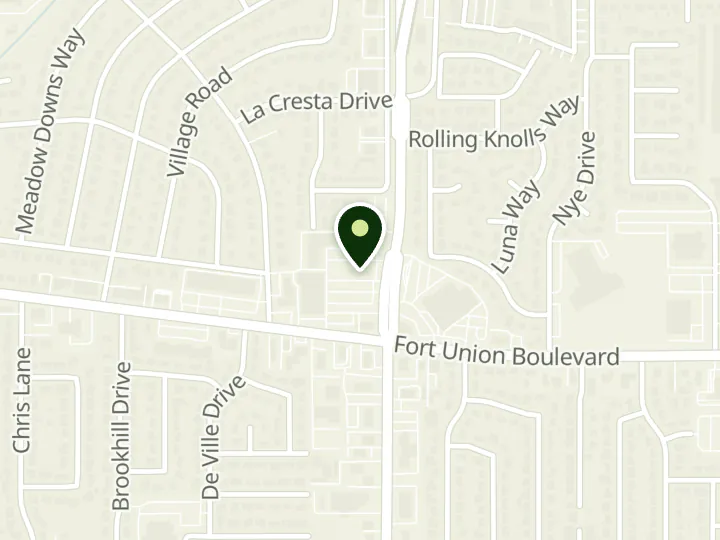 Map of the streets around U.S. Bank, 70th and South Branch, at 6940 S Highland Dr, Salt Lake City, UT 84121