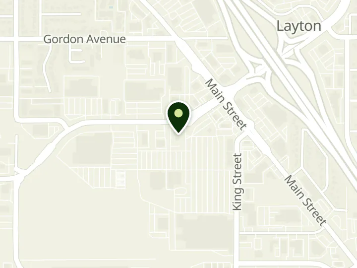 Map of the streets around U.S. Bank, Layton UT Branch, at 849 W Hill Field Rd, Layton, UT 84041