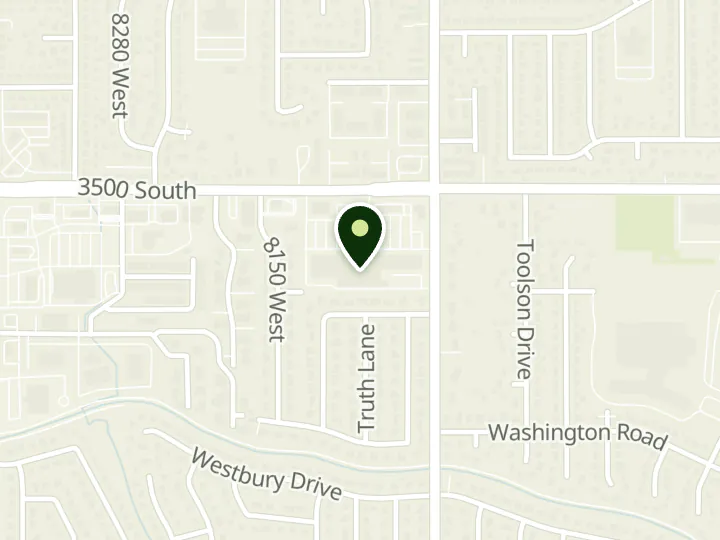 Map of the streets around U.S. Bank, Magna UT Smiths Branch, at 8055 W 3500 S, Magna, UT 84044
