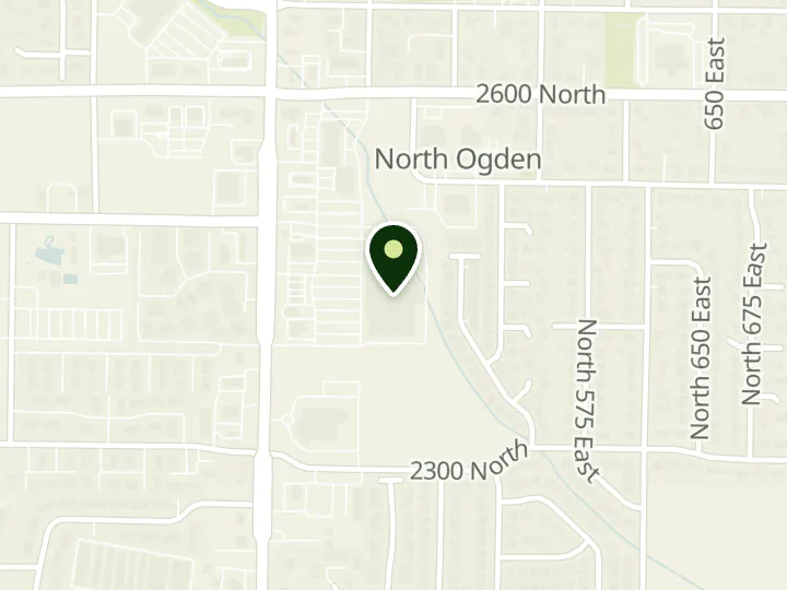 Map of the streets around U.S. Bank, North Ogden Smiths Branch, at 2434 N 400 E, North Ogden, UT 84414