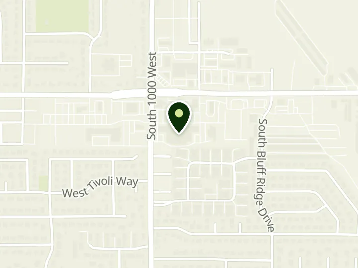 Map of the streets around U.S. Bank, Syracuse Smiths Branch, at 951 W 1700 S, Syracuse, UT 84075