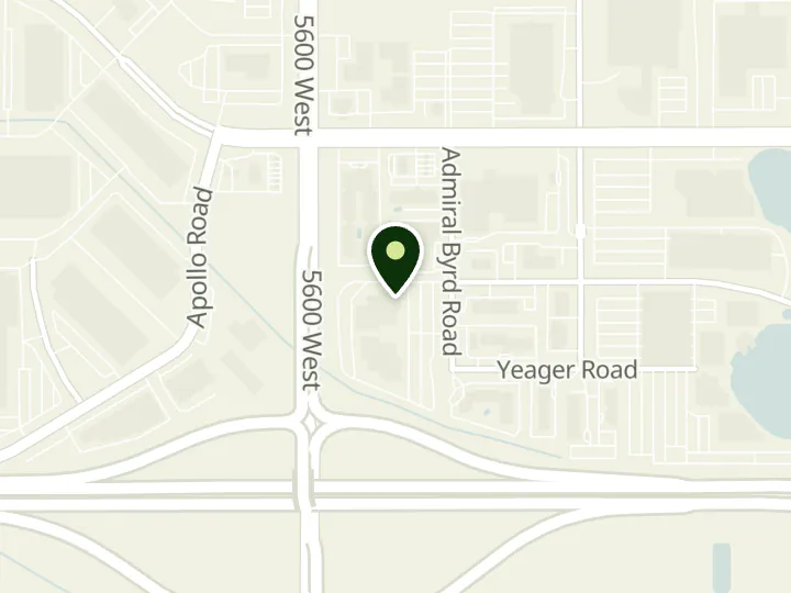 Map of the streets around Vista Bank, Salt Lake City Business & Commercial Banking Office, at 255 N Admiral Byrd Rd, Salt Lake City, UT 84116