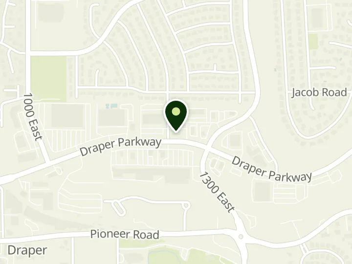 Map of the streets around WaFd Bank, Draper, at 1207 E Draper Pkwy, Draper, UT 84020