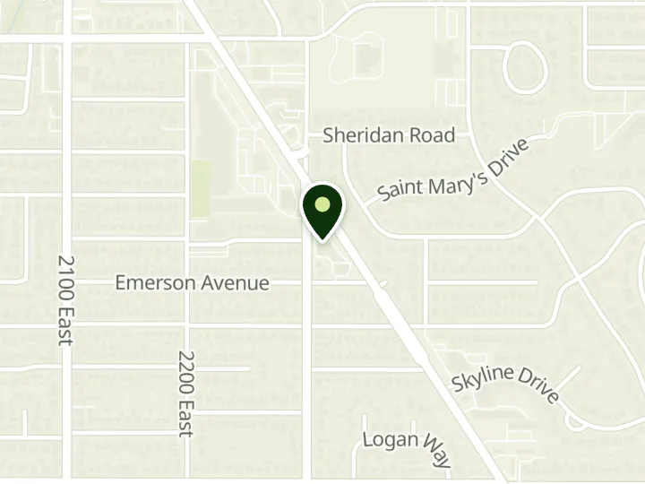 Map of the streets around WaFd Bank, Salt Lake City - Foothill, at 1442 S Foothill Dr, Salt Lake City, UT 84108