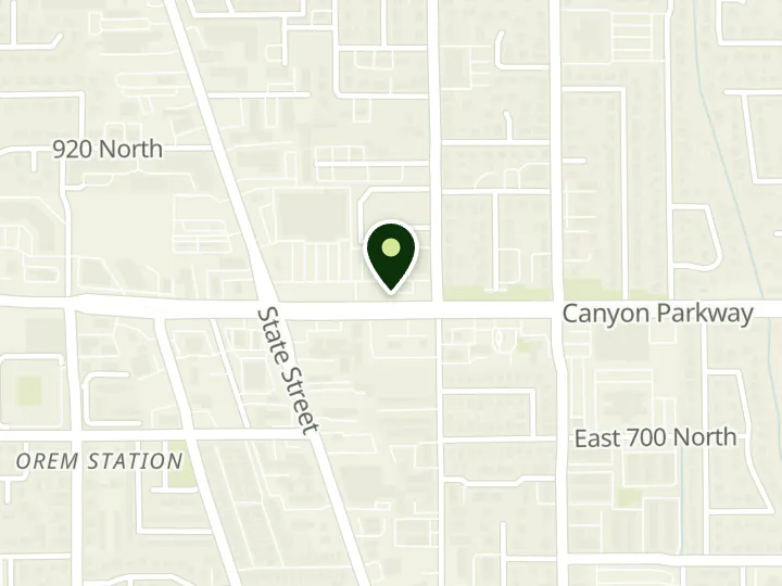 Map of the streets around Wells Fargo, Geneva, at 140 W 800 N, Orem, UT 84057