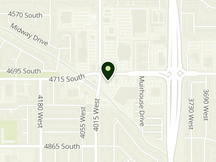 Map of the streets around Wells Fargo, Kearns, at 3981 W 4700 S, Taylorsville, UT 84129