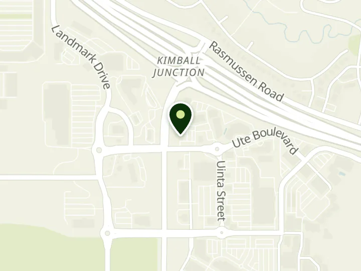 Map of the streets around Wells Fargo, Kimball Junction, at 6480 Highway 224, Park City, UT 84098