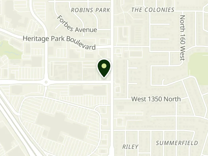 Map of the streets around Wells Fargo, Layton Hills, at 1435 N Hill Field Rd, Layton, UT 84041