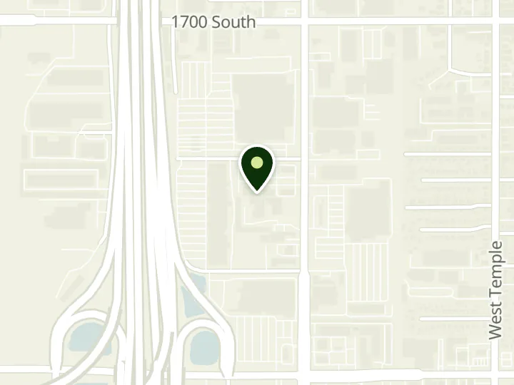 Map of the streets around Wells Fargo, Marketplace At 18th, at 1860 S 300 W, Salt Lake City, UT 84115