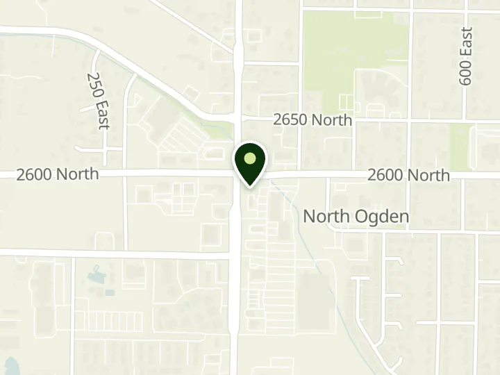 Map of the streets around Wells Fargo, North Ogden, at 2596 N 400 E, Ogden, UT 84414