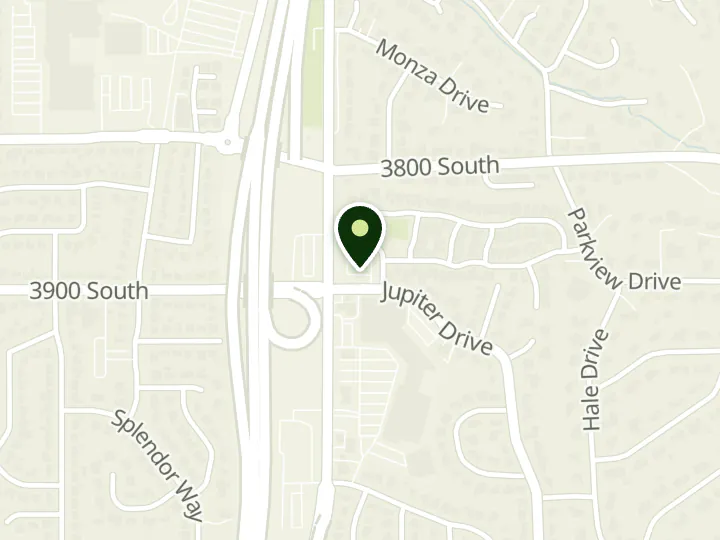 Map of the streets around Wells Fargo, Olympus Hills, at 3885 S Wasatch Blvd, Salt Lake City, UT 84109
