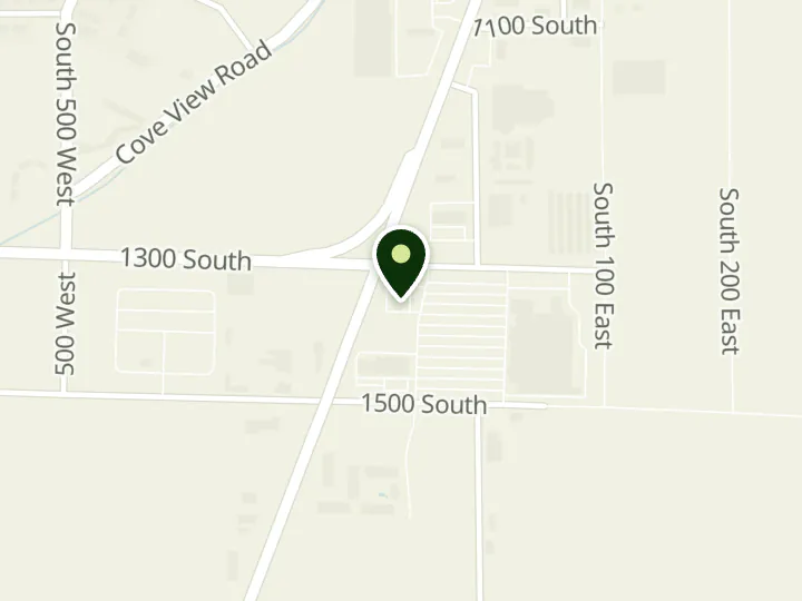 Map of the streets around Wells Fargo, Richfield, at 175 W 1300 S, Richfield, UT 84701