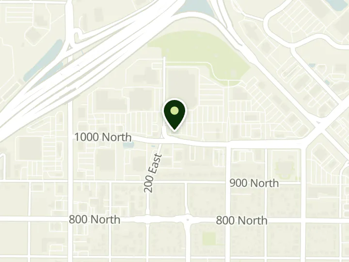 Map of the streets around Wells Fargo, Spanish Fork, at 251 E 1000 N, Spanish Fork, UT 84660