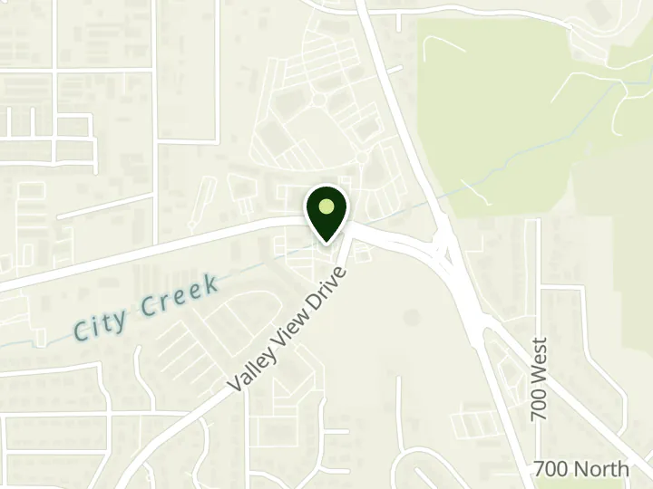 Map of the streets around Wells Fargo, Sunset Blvd, at 929 W Sunset Blvd, St. George, UT 84770