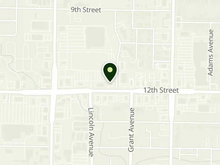 Map of the streets around Wells Fargo, Twelfth Street, at 246 12th St, Ogden, UT 84404