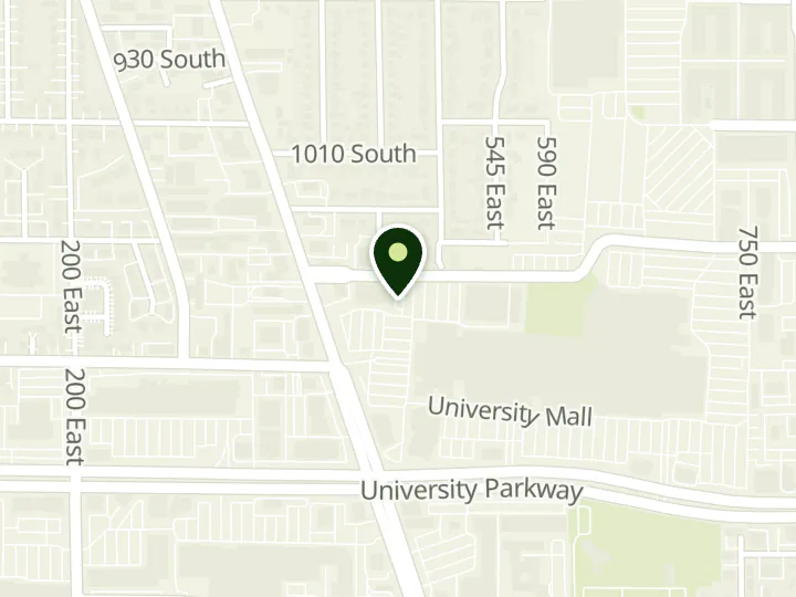 Map of the streets around Wells Fargo, University Place, at 456 E 1150 S, Orem, UT 84097