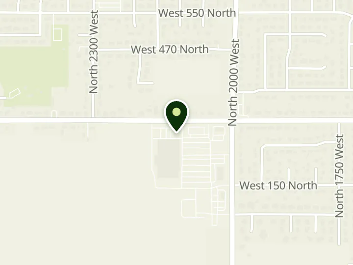 Map of the streets around Wells Fargo, West Point, at 279 N 2000 W, West Point, UT 84015