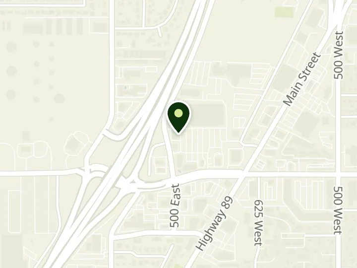 Map of the streets around Wells Fargo, Woods Crossing, at 2493 S Wildcat Way, Woods Cross, UT 84010