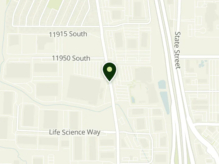 Map of the streets around BCU, BCU - Service Center, at 12050 S Lone Peak Pkwy, Draper, UT 84020