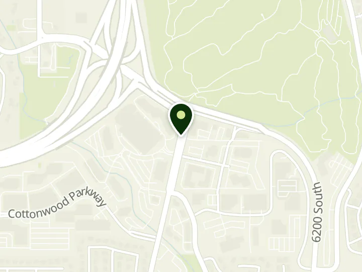 Map of the streets around Beckstrand and Associates Credit Union, Salt Lake City branch, at 6322 S 3000 E Ste 160, Salt Lake City, UT 84121