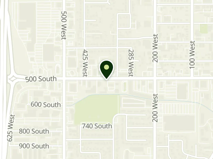 Map of the streets around Canyon View Credit Union, Bountiful, at 361 W 500 S, Bountiful, UT 84010