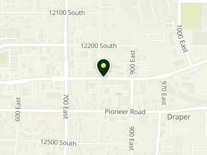 Map of the streets around Canyon View Credit Union, Draper, at 811 E 12300 S, Draper, UT 84020