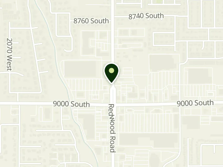 Map of the streets around Canyon View Credit Union, Jordan Valley, at 8952 S Redwood Rd, West Jordan, UT 84088