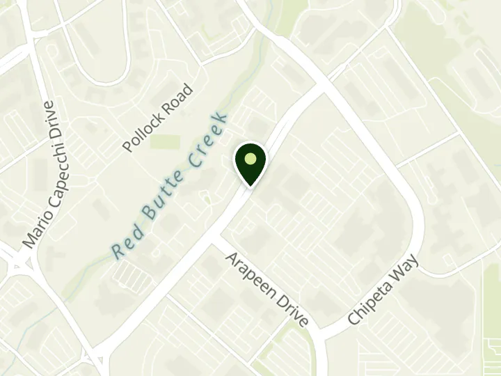 Map of the streets around Canyon View Credit Union, UofU Research Park Branch, at 505 S Wakara Way, Salt Lake City, UT 84108