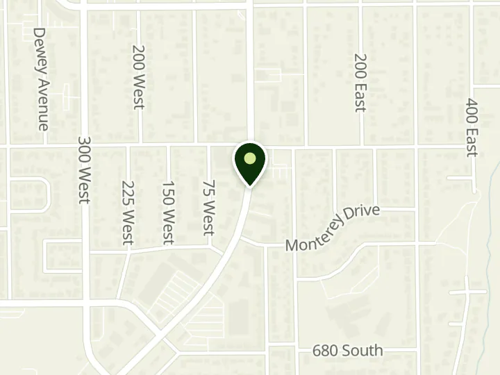 Map of the streets around Chartway Credit Union, Cedar City Branch, at 444 S Main St Ste B2, Cedar City, UT 84720